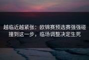 越临近越紧张：欧锦赛预选赛强强碰撞到这一步，临场调整决定生死